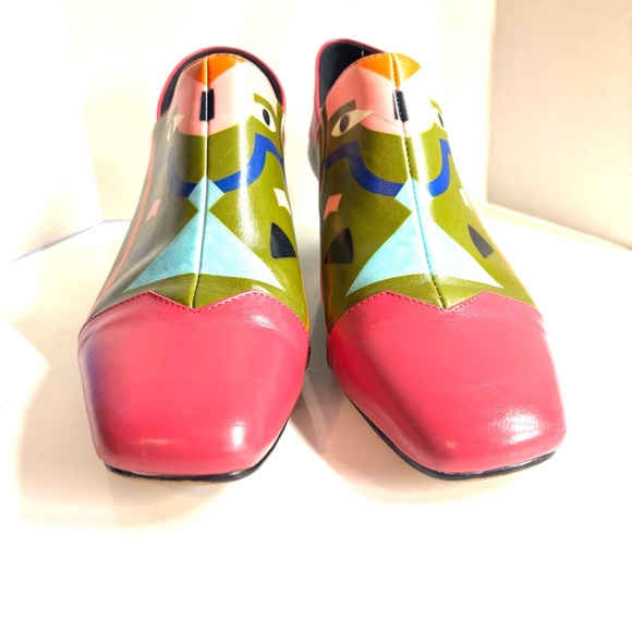 Fedoras Women Ankle High Heel Leather Shoes Size 40 - Picture 5 of 12